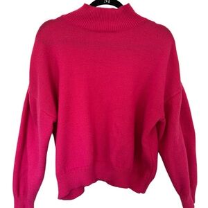 Women's Cozy Bright Pink Sweater